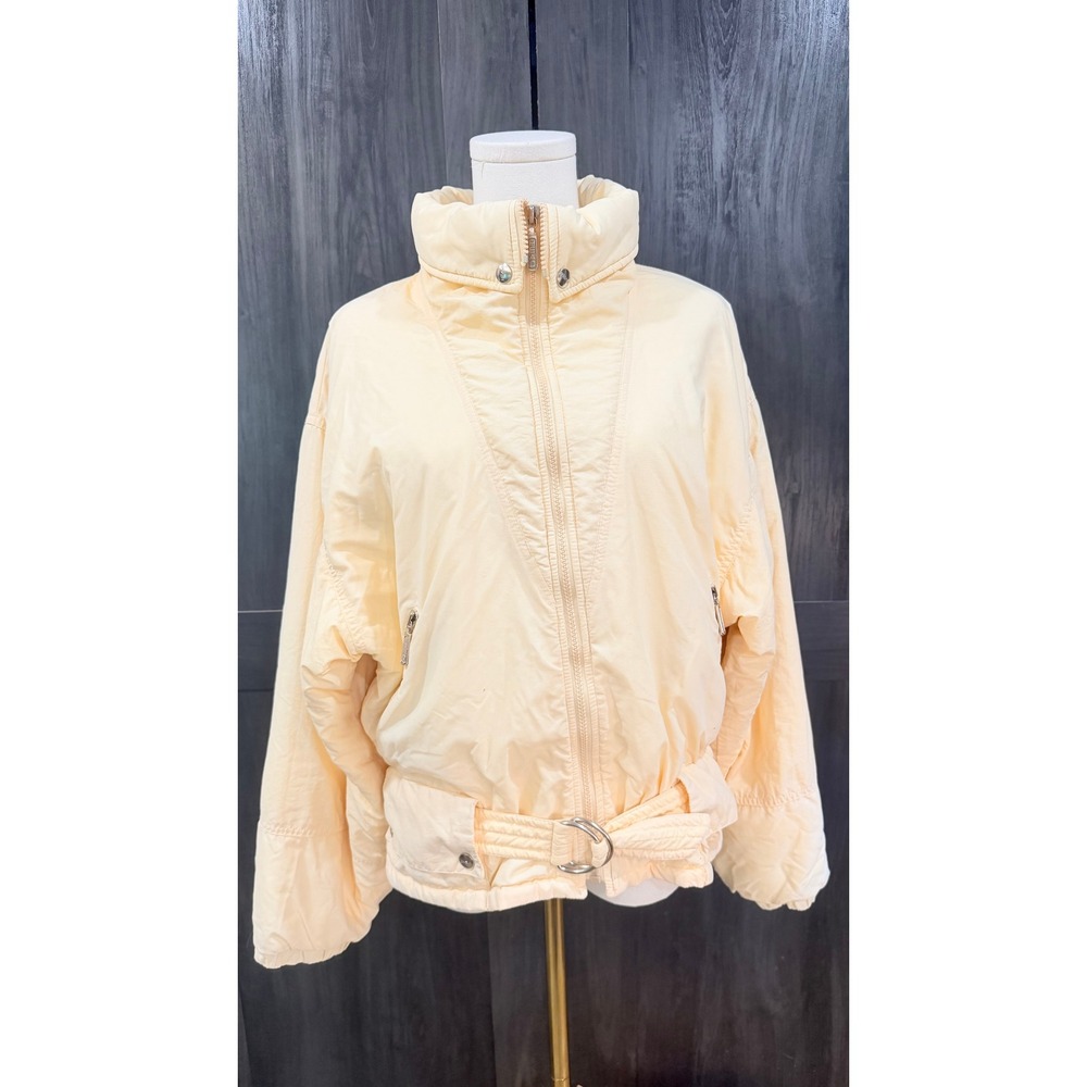 Vintage Head Sportswear Bomber Jacket Yellow Members Only Style 80s 90s Retro M